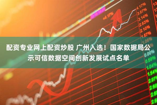 配资专业网上配资炒股 广州入选！国家数据局公示可信数据空间创新发展试点名单